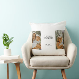 Personlig Photo Pillow - jag Kärlek You Grandma Kudde