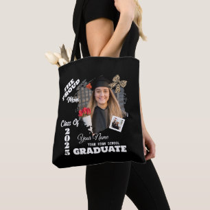 Personlig Photo, Proud Mamma från 2025 Student Tygkasse