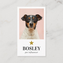 Personlig Photo QR-kod Social Media Pet Star Visitkort