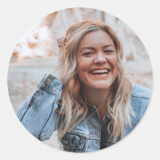 Personlig Photo Runt Klistermärke