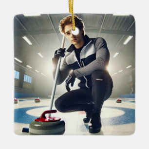 Personlig Photo Santa's Favorite Curler Julgransprydnad Keramik