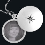Personlig Photo Silverpläterat Halsband<br><div class="desc">Lägg ett eget foto på personligen på ett halsband</div>