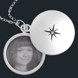 Personlig Photo Silverpläterat Halsband<br><div class="desc">Lägg ett eget foto på personligen på ett halsband</div>