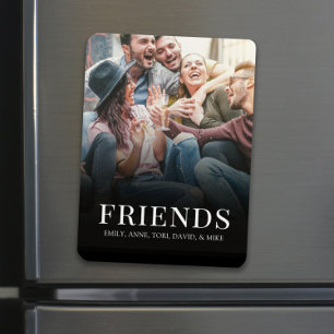 Personlig Photo Simple Modern Friends Anpassningsb Magnet