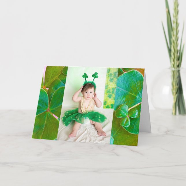 Personlig Photo St patrick's day Card Kort (Framsida)