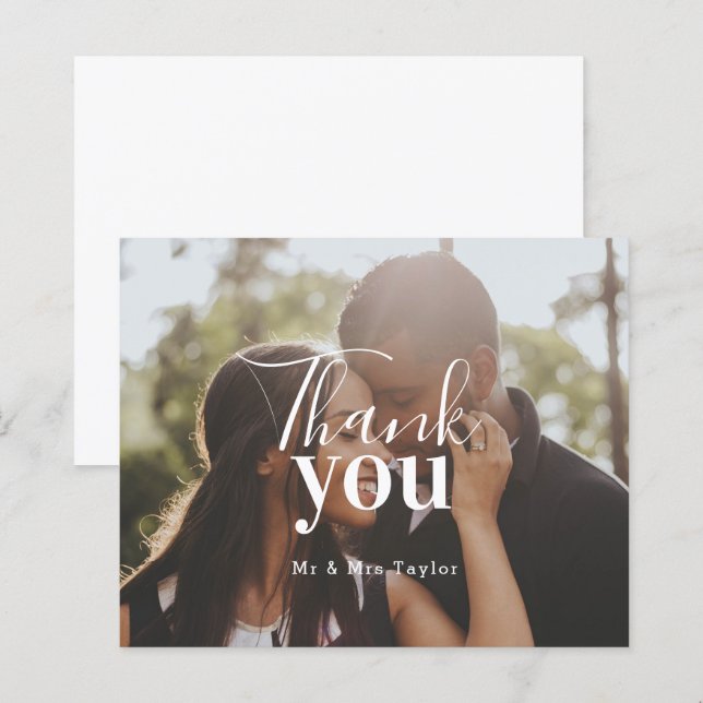 Personlig Photo Tack (Fram/baksida)