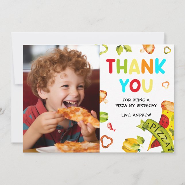 Personlig Photo Tack för Pizza (Framsida)