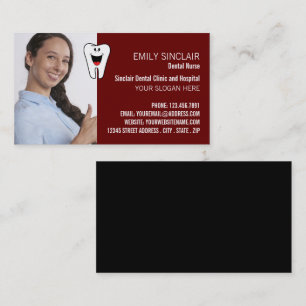 Personlig Photo, Tandvård, dentist Visitkort
