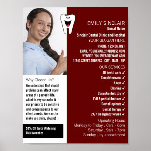 Personlig Photo, Tandvård, dentistreklam Poster