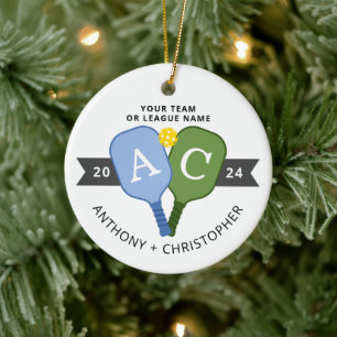 Personlig Photo Team Player Pickleball Ornament