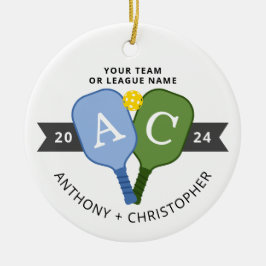 Personlig Photo Team Player Pickleball Ornament