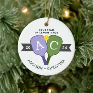Personlig Photo Team Player Pickleball Ornament