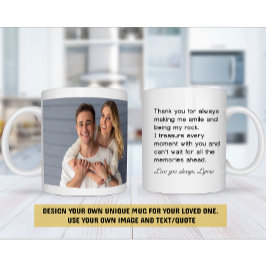 Personlig Photo & Text Mugg - Skapa dig själv