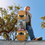 Personlig Photo/ Text Wood Mönster Skriv ut Mini Skateboard Bräda 18,5 Cm<br><div class="desc">En roligt helt anpassade skateboard! Lägg till foton,  text,  bilder och mycket mer i några enkla klick. Underbar för en unik anpassningsbar biet! Njut!</div>