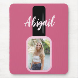 Personlig Photo Trendig Modern Rosa Nagel polska Musmatta