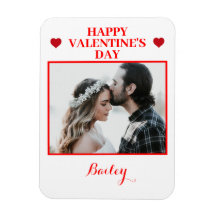 Personlig Photo Valentine Day Flexible Magnet