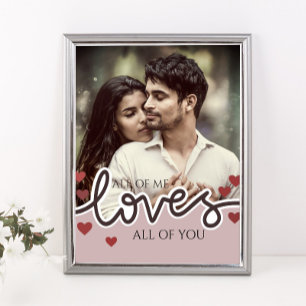 Personlig Photo Valentine Day par Kärlek Thr Poster
