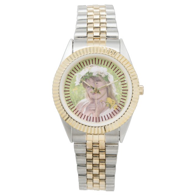 Personlig PHOTO Watch Man Woman Keepsak Anpassning Armbandsur (Framsida)