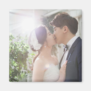 Personlig Photo Wedding Favor Magnet