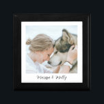 Personlig Photo Wood Keepsak Box Minnesask<br><div class="desc">En söt personlig fotovirke lackerad keepsakbox . Lägg till ett foto av vilket slag som helst.</div>
