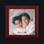 Personlig Photo Wood Photo Jewelry Keepsak Box Minnesask<br><div class="desc">En förtjusande personlig. Lägg till ett foto av vem som helst,  familj,  husdjur eller vem som helst du kärlek i den här keepy- eller presentboxen. Keramiskt plattlock. Du kan också få det som en ramad vägg.</div>
