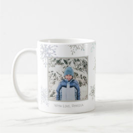 Personlig Photo World's Best Grandma Snowflake Kaffemugg