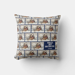 Personlig Photo Worlds Best Hund Pappa Kudde