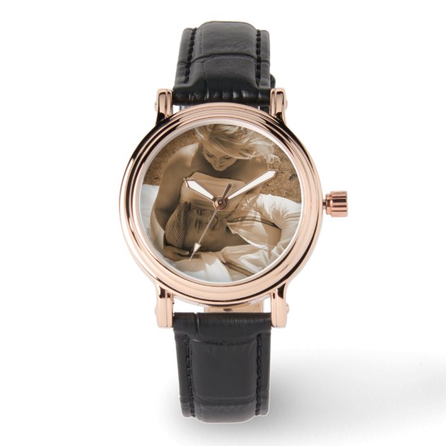 Personlig Photo Wrist Watch for Bröllop Gift Armbandsur (Framsida)