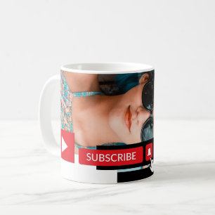 Personlig Photo, Youtube - Vlogger Advertising Kaffemugg