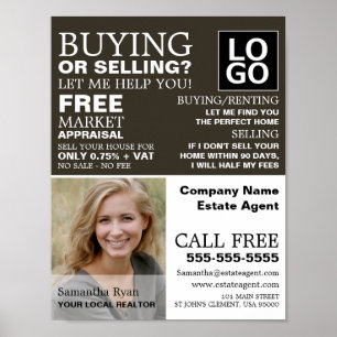 Personlig Photograf, Realtor, Gods Agent Poster