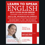 Personlig Photograph, engelsk språkkurs Reklamblad<br><div class="desc">Personlig Photograph,  English Language Course Advertising Flyers by the Affärskort Store.</div>