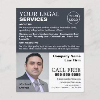 Personlig Photograph Legal Services Reklam Flygblad