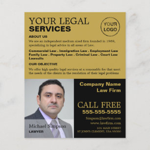 Personlig Photograph Legal Services Reklam Flygblad