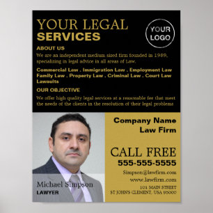 Personlig Photograph Legal Services Reklam Poster
