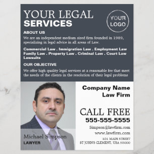 Personlig Photograph Legal Services Reklam Reklamblad