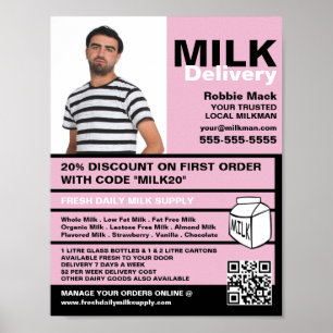 Personlig Photograph, Milkman/Woman Poster