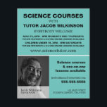 Personlig Photograph, Science Course Advert Flygblad<br><div class="desc">Personlig Photograph,  Science Course Advertising Flyers by the Affärskort Store.</div>