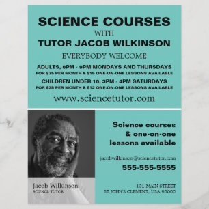 Personlig Photograph, Science Course Advert Reklamblad