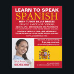 Personlig Photograph, Spanska språkkursen Flygblad<br><div class="desc">Personlig Photograph,  Spansk Language Course Advertising Flyers by the Affärskort Store.</div>
