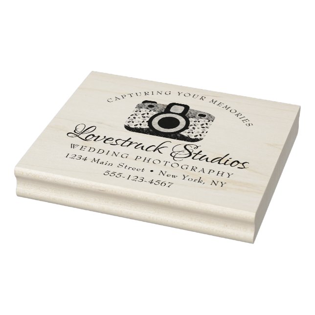 Personlig Photography Business Logotyp Camera Stämpel (Stämpel)