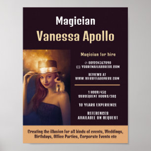 Personlig Photography, Magician Advertising Poster