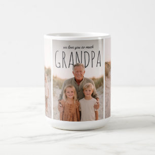 Personlig PhotoPop Vi älskar dig så mycket farfar Kaffemugg