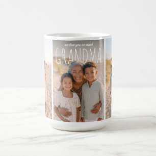 Personlig PhotoPop Vi älskar dig så mycket Mormor Kaffemugg