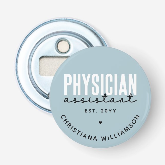 Personlig Physician Assistant PA Studenten Flasköppnare (Framsidan)