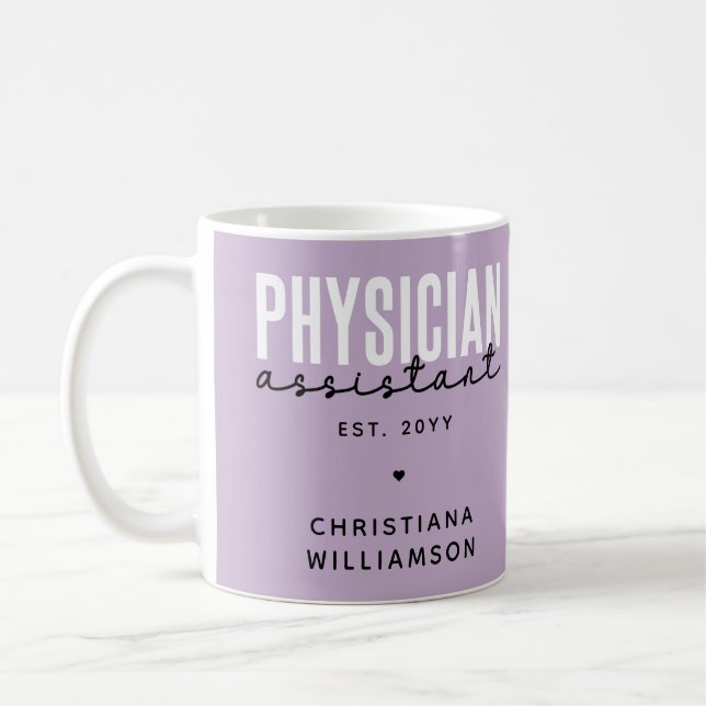 Personlig Physician Assistant PA Studenten Kaffemugg (Vänster)