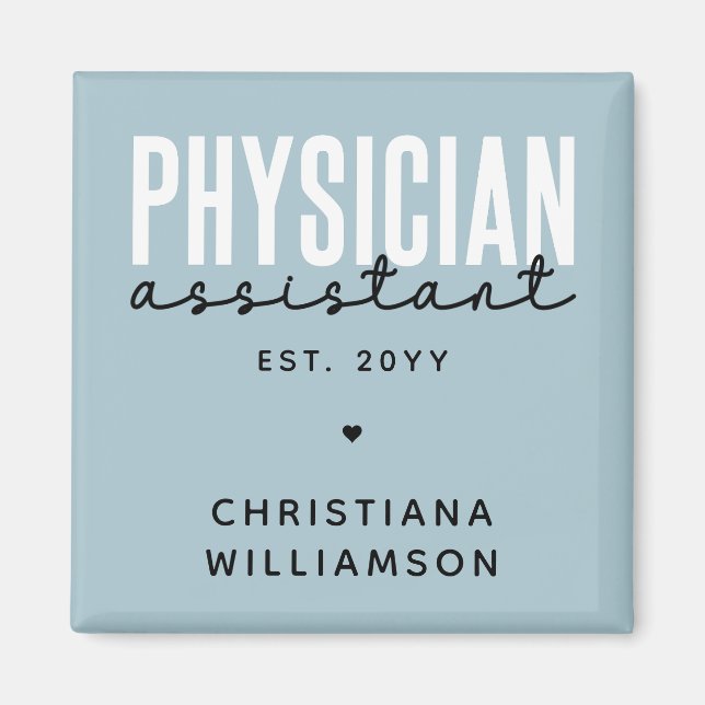 Personlig Physician Assistant PA Studenten Magnet (Framsidan)