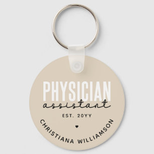 Personlig Physician Assistant PA Studenten Nyckelring