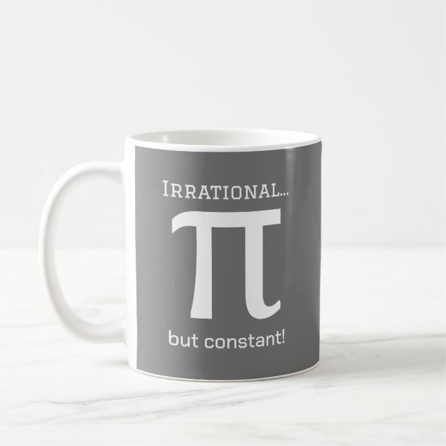 Personlig Pi Symbol, Math Älskare Coffee Mugg (Vänster)