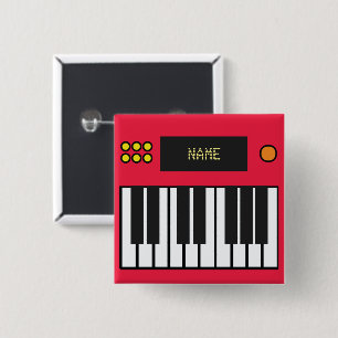 Personlig Piano Music Tangentbord Red Knapp
