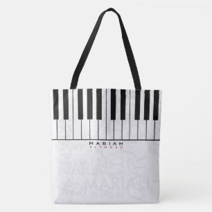Personlig Piano Music Tygkasse